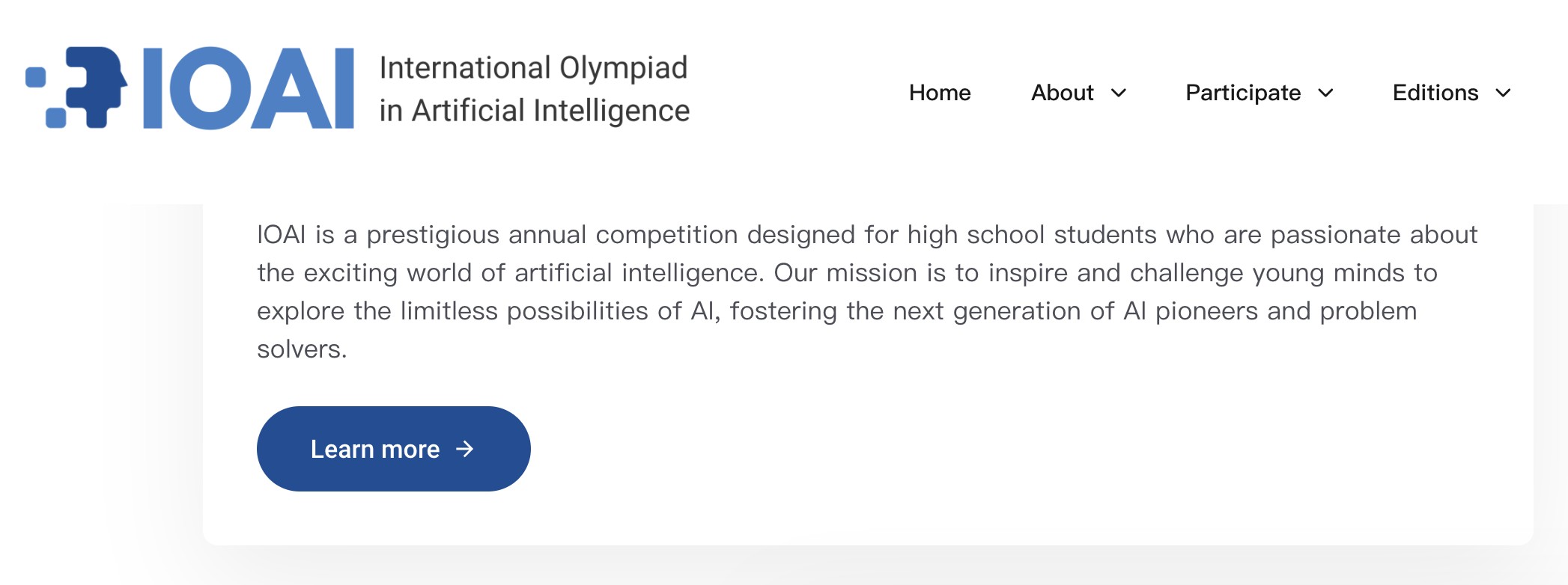 国际人工智能奥林匹克竞赛（IOAI）,python 未来可期